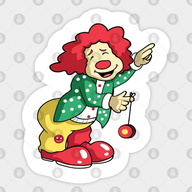 Circus Clown Joker Balloon Animal Twister Mardi Gras Sticker by Shirtbubble